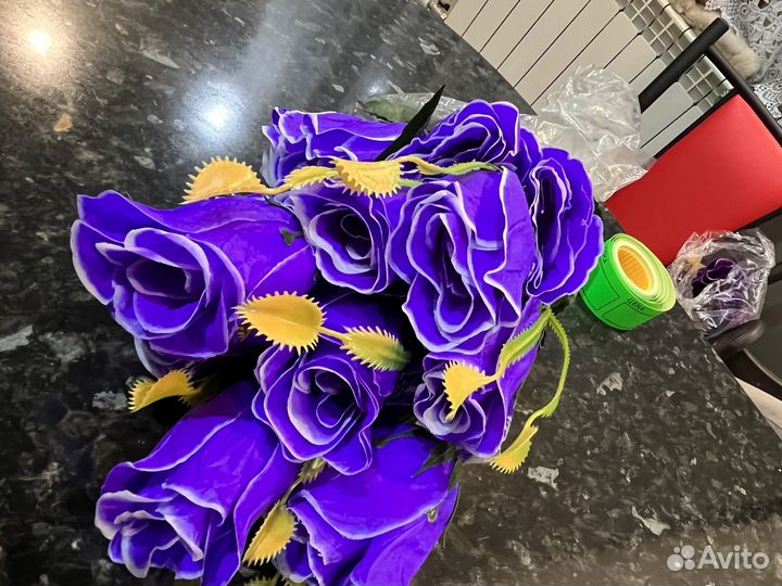 Искусственные цветы розы