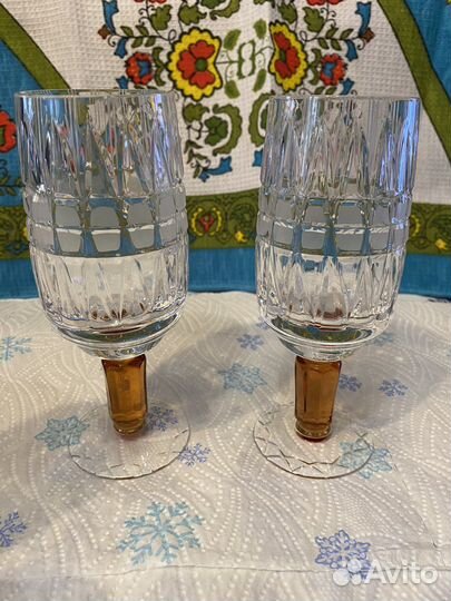 Фужеры хрустальные олимпиада СССР 80