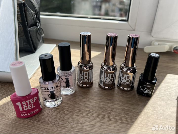 UV LED лампа 24w и набор однофазных лаков