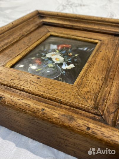 Картина, масло. Рамка дерево Италия