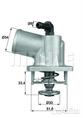 Термостат opel: astra G 98-09, zafira A 99-05