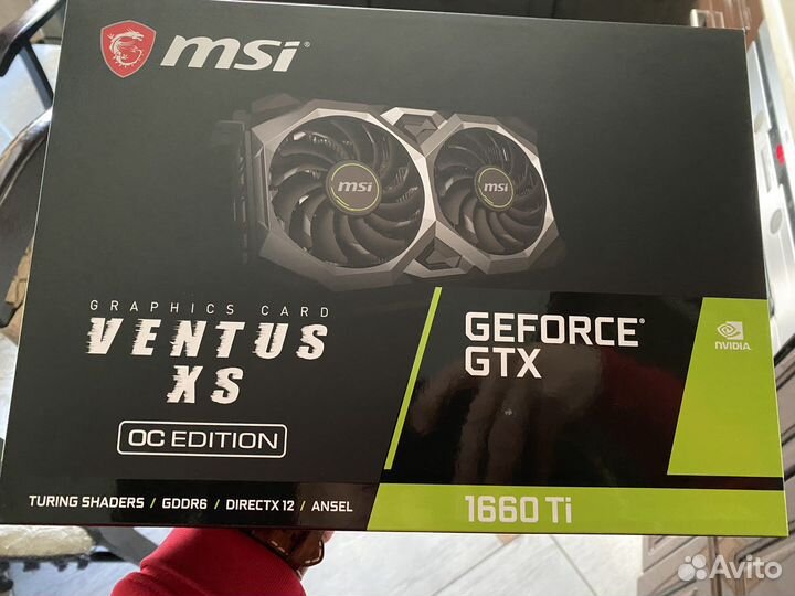 Видеокарта MSI gtx 1660ti