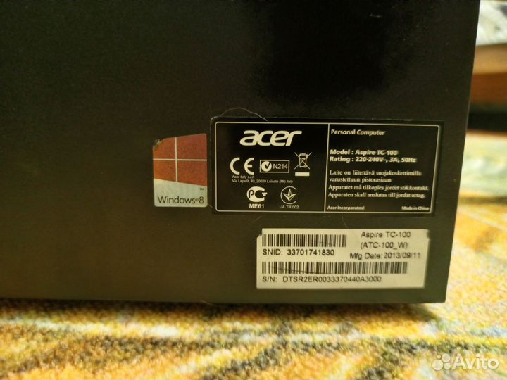 Компьютер acer
