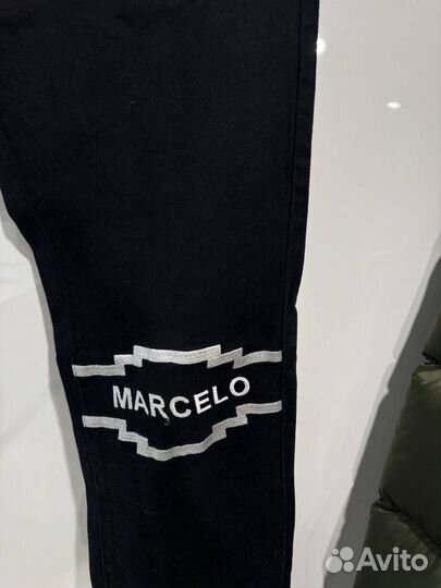 Джинсы Marcelo Burlon Black Logo Оригинал