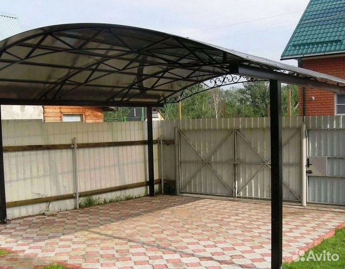 Навесы из поликарбоната для дачи