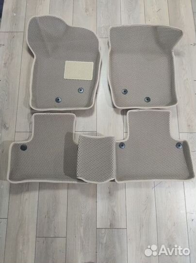 Автоковрики EVA с бортами в Хëндай Санта Фэ-4 эва