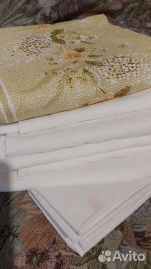 Отрезы ткани, наволочки из СССР