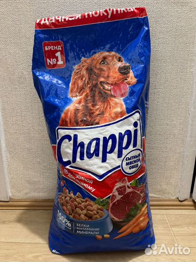 Корм для собак chappi 15 кг