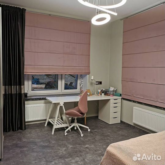 Римские шторы на электроприводе на заказ