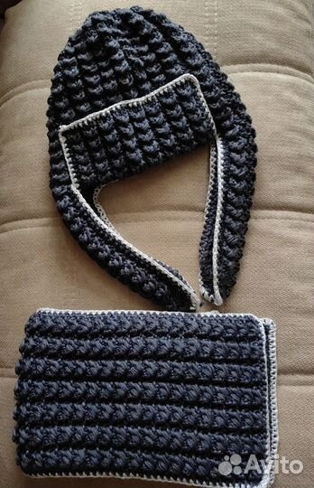 Зимняя шапка и шарф