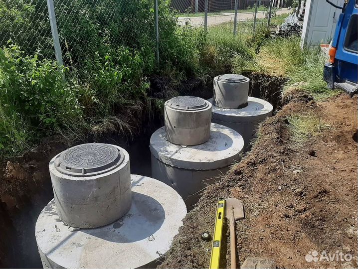 Септик из бетонных колец