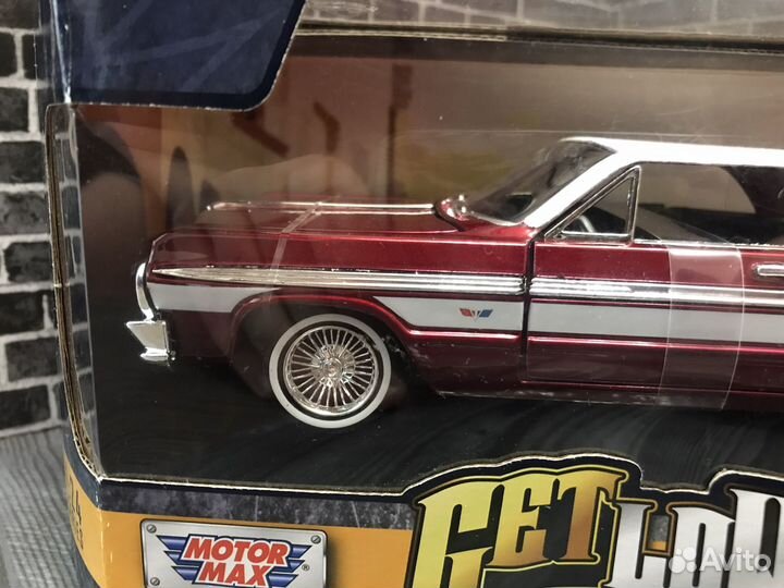Motormax 1/24 Chevrolet Impala 1964 Lowrider Red