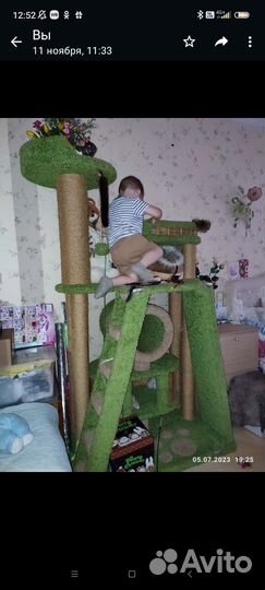 Когтеточка для кошек, Домик комплекс большой