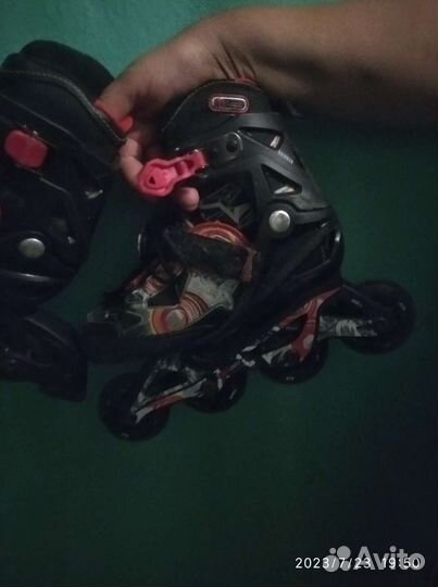 Роликовые коньки детские раздвижные