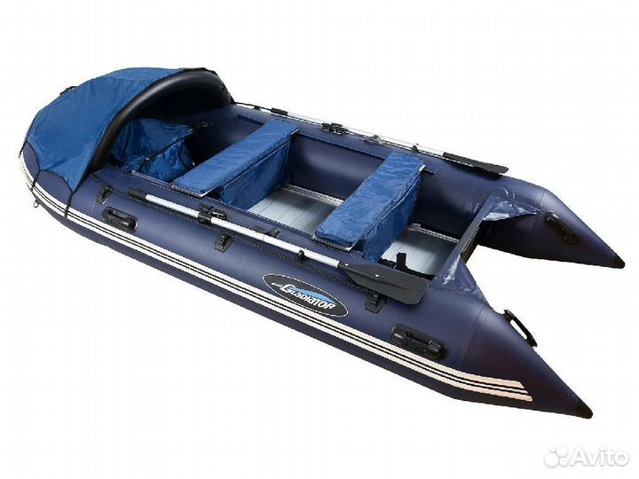 Надувная лодка gladiator D420AL темно-синий