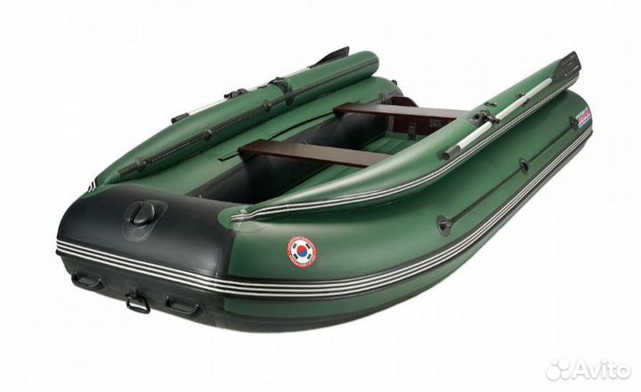 Лодка mishimo family lite DF 400, цвет зеленый