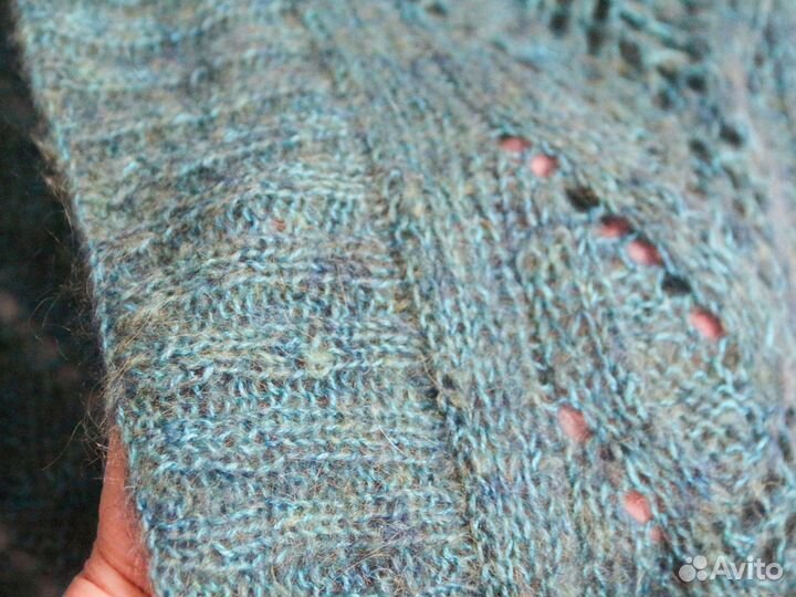 Кардиган шерстяной 44 ручная работа