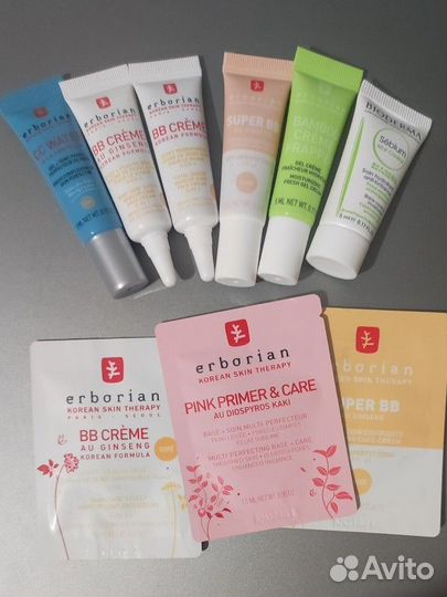 Миниатюры erborian, bioderma, la roche-posay