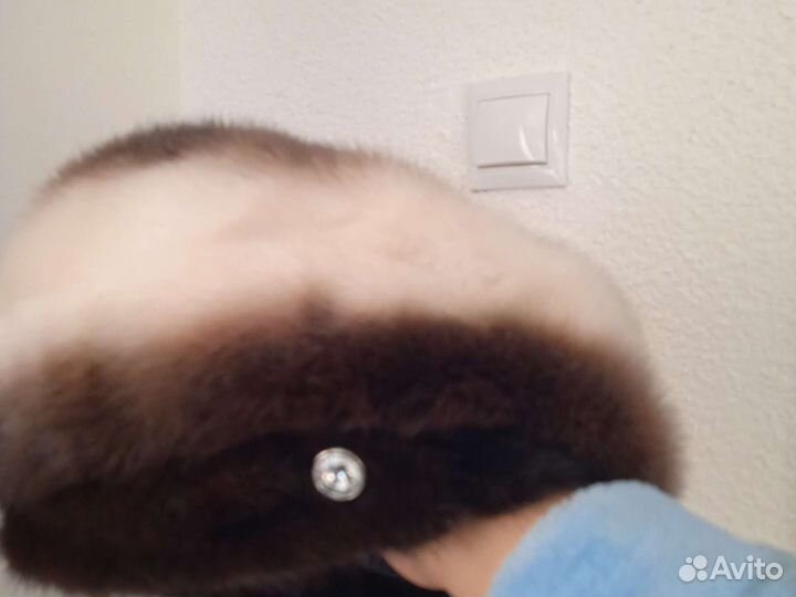Берет из меха норки