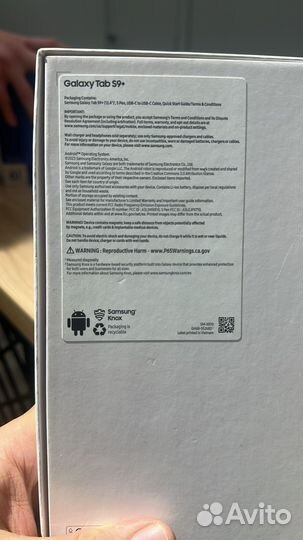 Планшет Samsung S9 Plus 12.4/512/Wifi