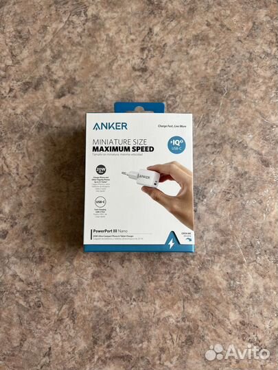 Зарядка для iPhone 20W Anker PowerPort III Nano