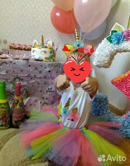 Платье единорожки