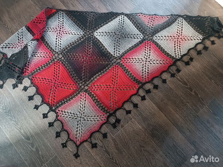 Платок шаль крючком