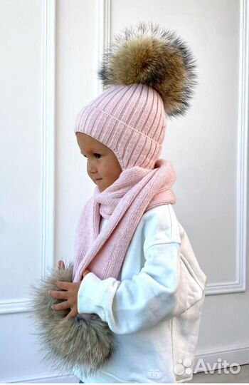 Комплект шапка и шарф