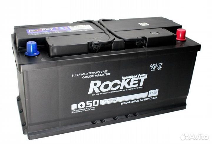 Аккумулятор rocket 110Ah д393ш175в190