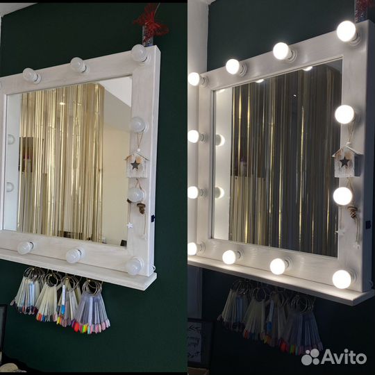 Зеркало с лампочками