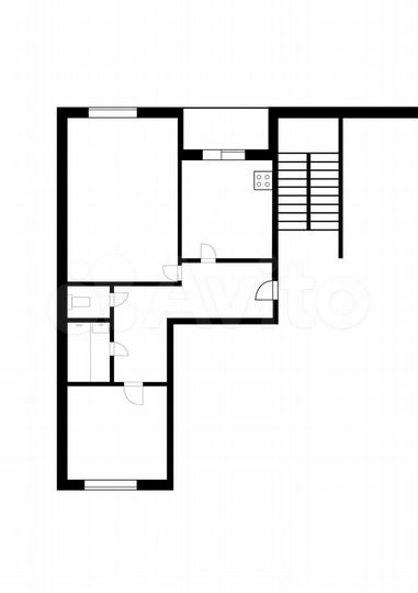 2-к. квартира, 52,9 м², 3/5 эт.