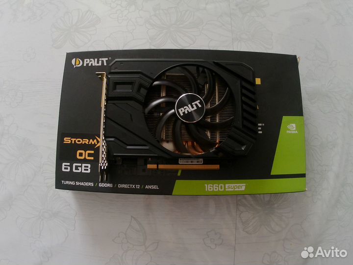 Видеокарта Palit GeForce GTX 1660 super StormX