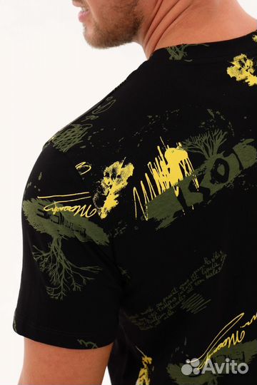 Футболка 008 - черный. Оптом