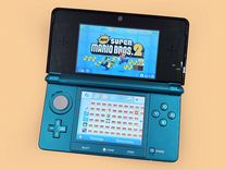 Nintendo 3DS Бирюзовая, 200 игр, 128 gb