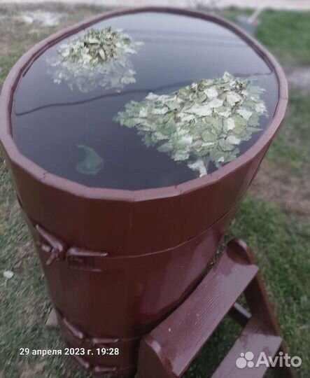 Русская баня из липы на дровах