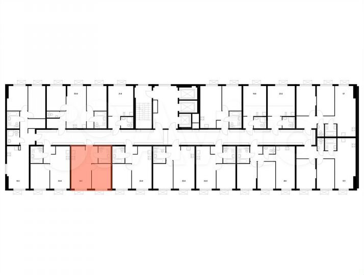 1-к. квартира, 34,1 м², 10/25 эт.