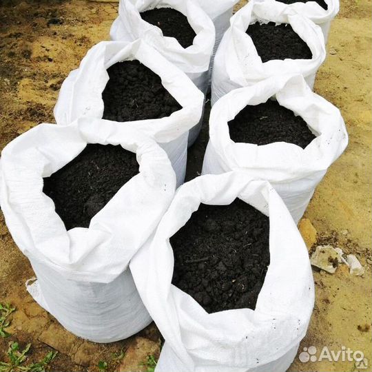 Плодородная земля в мешках садовая земля 50л