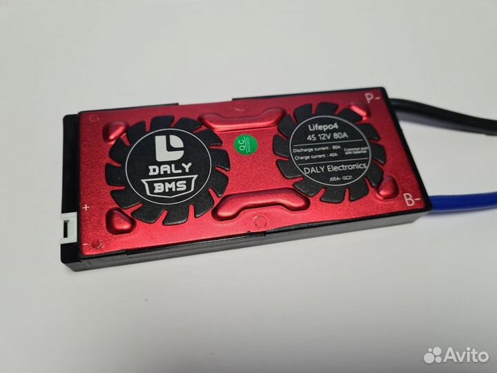 Плата контроля BMS lifepo4 4S 12V 80A