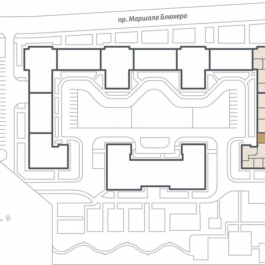 2-к. квартира, 69,6 м², 6/15 эт.