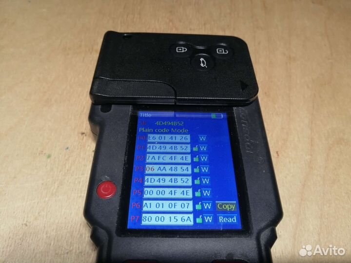 Чип карта Renault Megane 2 3 кнопки