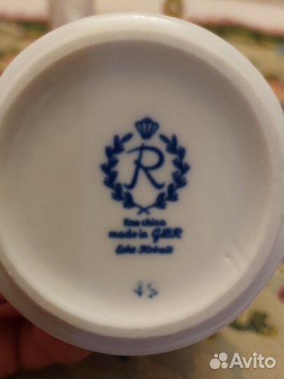 Молочник сливочник Райхенбах ГДР