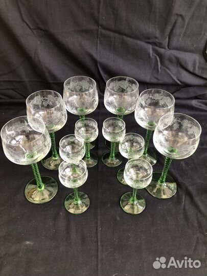 Фужеры и рюмки с пантографией