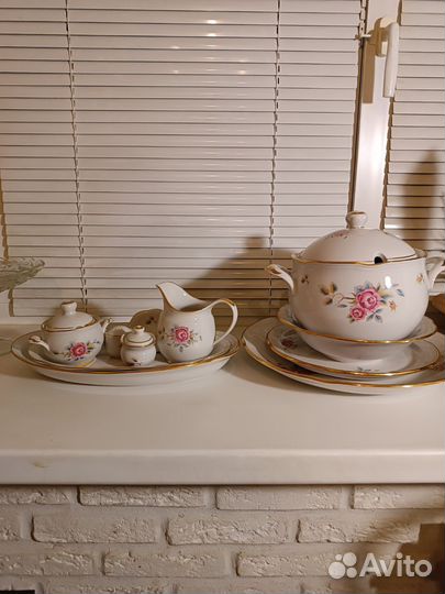 Новый сервиз столовый СССР красноярск розы