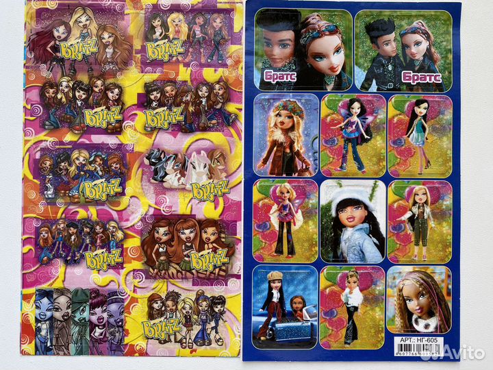 Bratz плакаты/наклейки/значки