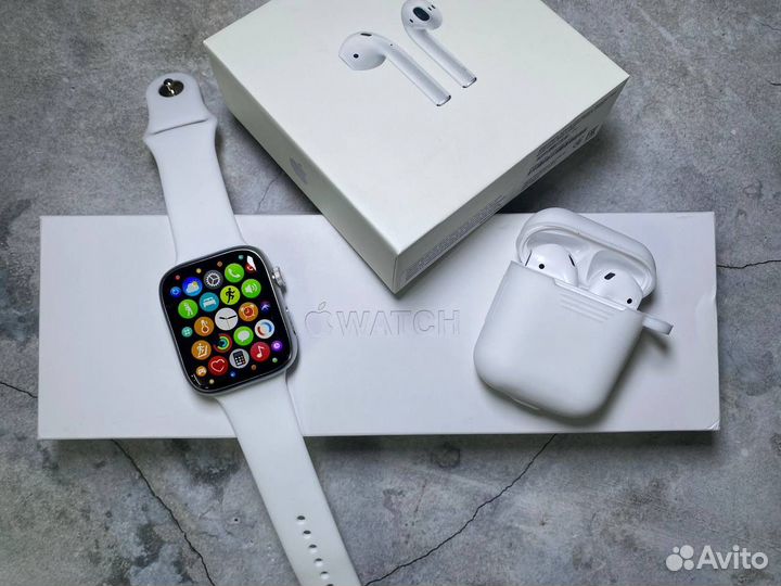 Комплект AirPods 2 + Apple Watch 9