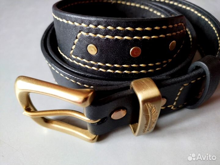 Ремень ручной работы из натуральной кожи