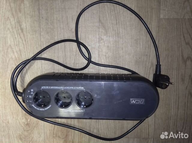 Резервный ибп Powercom WOW-500 U черный