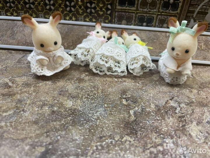 Sylvanian families семья шоколадных кроликов