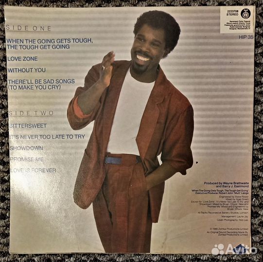 LP Billy Ocean - Love Zone (ближе к mint)