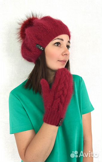 Берет вязаный